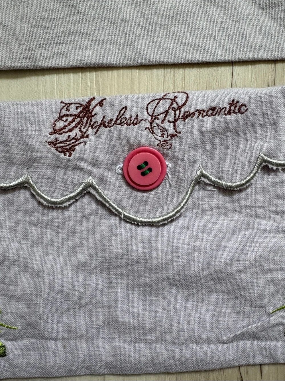 VTG Hopeless Romantic Embroidered Travel Pouch & Lingerie Bag Set 4pc
